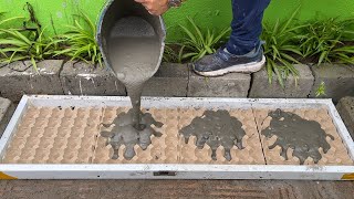 Flower pots craft  Details how to make Flower pots from Cement and Egg trays [upl. by Ruth]