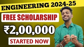 Free SCHOLARSHIP for Engineering 202425 Students  Documents Required amp Eligibility To Apply [upl. by Leshia]