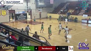 Central Lafourche High School Trojans vs the Terrebonne Tigers Boys Basketball Game 010524 [upl. by Haberman]