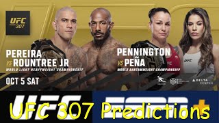 UFC 307 Predictions [upl. by Diannne272]