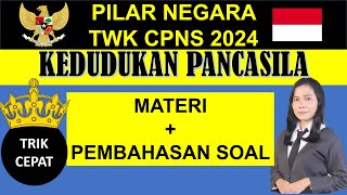 SOAL HOTS KEDUDUKAN PANCASILA TWK CPNS 2024 [upl. by Phare]