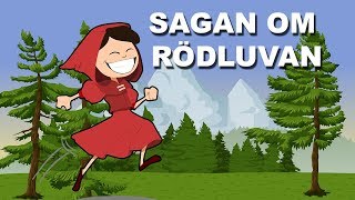 Rödluvan  Saga för barn  Red Riding Hood Swedish [upl. by Ettenrahs496]