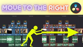 Move Clips to the Right in DaVinci Resolve Quick Tutorial [upl. by Colas]