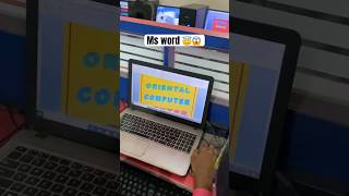 Ms word work 😇😱 computer trending viralvideo shorts [upl. by Graniela]