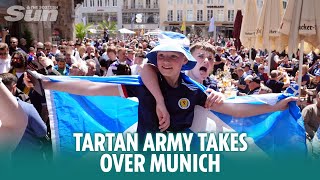 The Tartan Army takes over Munich [upl. by Qifar]