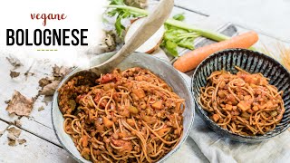 One Pot Spaghetti Bolognese  VEGAN 🥗 [upl. by Orr]