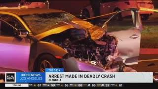 Glendale police arrest suspected DUI driver after deadly crash [upl. by Mixam]