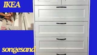 IKEA SONGESAND 6 Chest Drawer Hack assembly flat packed [upl. by Naoh324]