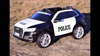 Audi Q5 POLICE auto na akumulator OD SUPERTOYSPL [upl. by Evvy]