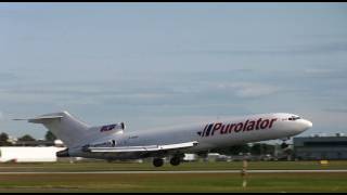 Purolator B727200 and Edelweiss A330 landing at YVR [upl. by Travus]