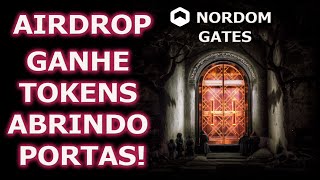 Airdrop Nordon Gates  Ganhe Moedas Abrindo Portas [upl. by Wyatan899]