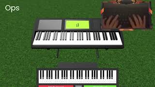 Rush E handcam roblox virual piano [upl. by Saravat]