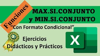 Función MAXSICONJUNTO y Función MINSICONJUNTO de Excel con Formato Condicional [upl. by Anne-Corinne]