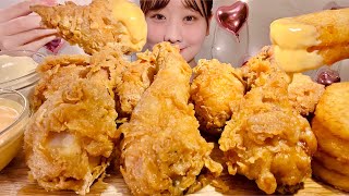 ASMR Fried Chicken【Mukbang Eating Sounds】【English subtitles】 [upl. by Renita]