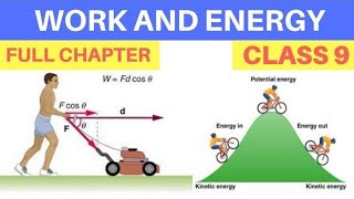 WORK AND ENERGY  CLASS 9 CBSE  ICSE FULL CHAPTER [upl. by Nally]