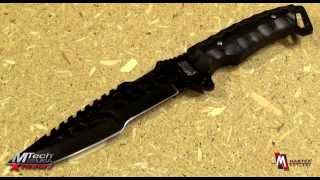 MTech Xtreme MX8062BK Tactical Fixed Blade Knife Product Video [upl. by Neyuq]