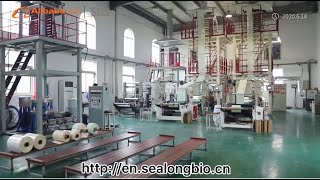 Production process of biodegradable plastic bags manufacturer in China [upl. by Merrily]