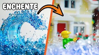 Recriando DESASTRES NATURAIS em LEGO [upl. by Eisdnyl984]