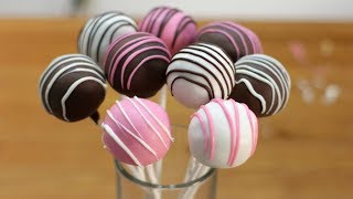 How to Make Cake Pops  Easy Homemade Cake Pop Recipe [upl. by Nomelif]