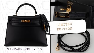 Limited Edition Hermès Kelly 15 Micro Sellier The Ultimate Vintage Luxury Bag • MIGHTYCHIC • [upl. by Onailime991]