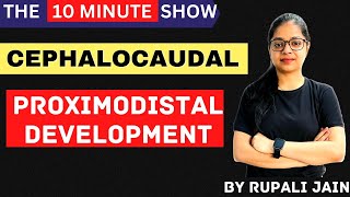 CEPHALOCAUDAL Proximodistal Development  CDP For All Exams  10 Minute Show  By Rupali Jain [upl. by Pam185]