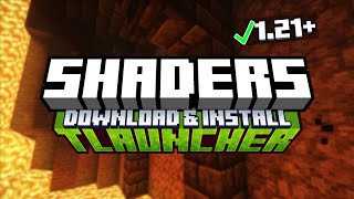 How to Download amp Install Shaders for TLauncher 1213 2024 [upl. by Ntisuj]