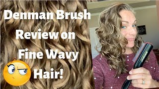 Denman Brush on Fine Wavy Hair [upl. by Krystyna362]