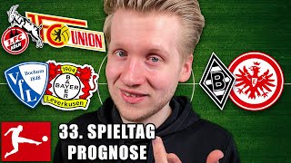 Bundesliga Tipps  33 Spieltag Vorschau amp Prognose  Saison 20232024 [upl. by Ecnarf]