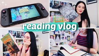 COMFORT READING LOTS OF BOOK MAIL amp ANIMAL CROSSING  Reading Vlog [upl. by Bierman]