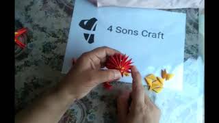 Origami 3Dorigami paperwork 3D Origami Starfish Tutorial [upl. by Gudrun]