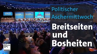 Parteien teilen aus am politischen Aschermittwoch  BR24 [upl. by Carlstrom]