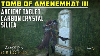 Tomb of Amenemhat III Haueris Nome  Ancient Tablet Silica amp Carbon Crystal Location  AC Origins [upl. by Hteazile]