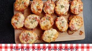 Hartige ham en kaashapjes  Recept  Koken met Marielle [upl. by Lotti390]