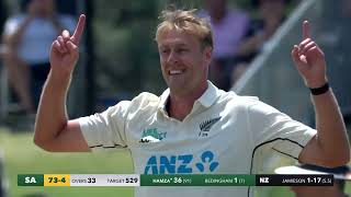 Jamieson and spin to win in the Bay  DAY 4 HIGHLIGHTS  BLACKCAPS v South Africa  Bay Oval [upl. by Purvis]