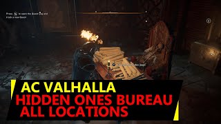 AC Valhalla Hidden Ones Bureau Locations  A Brief History of The Hidden Ones Quest [upl. by Wettam]