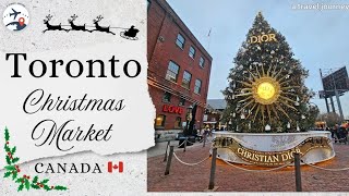 A Dior Christmas Tree at Toronto Christmas Market 🎄  Things to do in Toronto  Canada 🇨🇦 [upl. by Vergos]