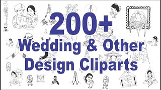 Wedding Card Clipart 2024  Pagemaker amp Coreldraw  shadi Card Clipart shadicarddesign cliparts [upl. by Ailegave]