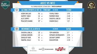 Altona Sports A 1st XI  Two Day v Werribee CC A 6th XI [upl. by Aurelius979]