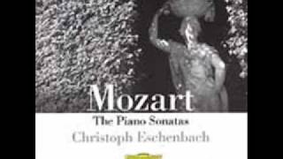 Eschenbach  Mozart Piano Sonata K282 in E Flat Major  III Allegro [upl. by Wilburt]