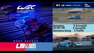 WEC 2023  Free Practice1000 Miles Sebring  Glickenhaus SCG007  OnboardTvCam [upl. by Fransen93]