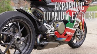 Panigale V2 Bayliss Akrapovic Titanium Exhaust 4k [upl. by Ymot]