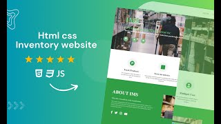 Responsive Inventory Management Website Tutorial  HTML CSS amp JavaScript [upl. by Shipman551]