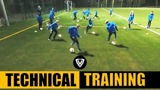 Technical Training  U12 KAA Gent  4 exercises  Football Training  Thomas Vlaminck [upl. by Anihsat53]