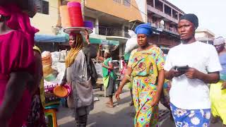 AFRICAN CITY AND COMMUNITY MARKETS GHANA ACCRA MAKOLA AGBOGBLOSHIE [upl. by Hetty]