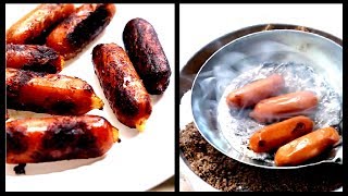 Faire des saucisses grillées en utilisant de laluminium fondu [upl. by Prentiss]