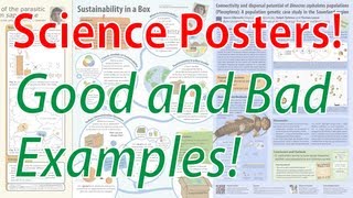 Scientific Poster Design  Good and Bad Examples Poster Tutorial Part 2 [upl. by Aili]