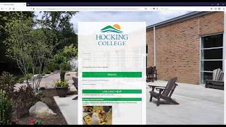 Hocking College Tutorial Series Student Self Service  Accessing the Site [upl. by Olrak]