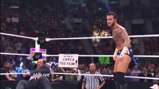 Brock Lesnar Destroys CM Punk Monday Night RAW [upl. by Malley]