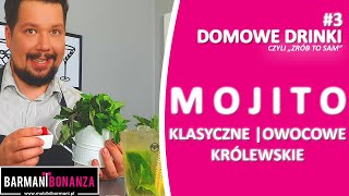 Jak zrobić MOJITO OWOCOWE  KRÓLEWSKIE  KLASYCZNE DOMOWE DRINKI 3 [upl. by Drahnreb]