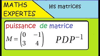 Terminale Maths Expertes Les matrices  GRAND CLASSIQUE exercice  puissance dune matrice [upl. by Laehcor]